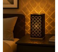 Lampe De Table Lampe De Salon Noire Et Dorée Lampe À Lire LED H 25 Cm
