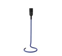 Lampe de table lampe de table bleue lampe d'appoint dimmable textile rétro lampe de salon LED RVB, changement de couleur RVB, 8,5W 806 lm blanc chaud, DxH 15 x 46,5 cm