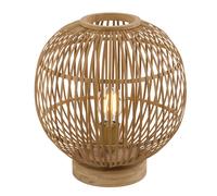 Lampe de table Lampe de table de chambre à coucher sans interrupteur Marron Bambou H 33,5 cm