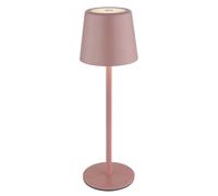 Lampe de table Lampe de table extérieure rose LED Touchdimmer Batterie dimmable Lampe de jardin USB, blanc chaud/blanc froid, DxH 8,5x28 cm