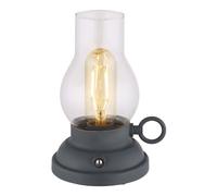 Lampe de table lampe de table lampe d'appoint batterie anthracite variateur tactile LED H 17,5 cm