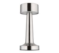 Lampe de table lampe de table lampe de chevet argent variateur tactile lampe à pile LED H 21 cm