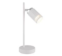 Lampe de table lampe de table lampe de lecture chrome blanc lampe de salon mobile H 35 cm
