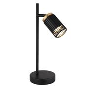 Lampe de table lampe de table lampe de lecture noir or lampe de salon mobile H 35 cm