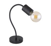 Lampe de table Lampe de table Lampe de salon Lampe de bureau Lampe de chevet moderne avec bras pivotant, liseuse, métal aluminium, noir, 1x E27, LxPxH 26x14x59