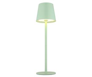 Lampe de table lampe de table lampe d'extérieur lampe de jardin lampe de côté lampe de terrasse, métal plastique opale vert pâle, variateur tactile, LED 3W 130LM 3000K blanc chaud, H 36 cm