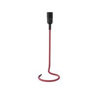Lampe de table lampe de table rouge lampe d'appoint textile lampe de salon rétro, design câble, 1x E27, DxH 16 x 46,5 cm