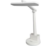 Lampe de table LED ABS Rotation 360 degrés Pliable USB Lampe de lecture dimmable avec support de stylo pour chambre à coucher, bureau, dortoir, bureau d'étude