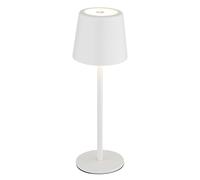 Lampe de table LED Akku Lampe de table CCT Touch Intérieur Extérieur blanc opalin Lampe de jardin Touchdimmer USB, métal, 2W 50lm blanc chaud-froid, DxH 8,5x28 cm