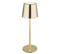 Lampe de table LED Akku Lampe de table Touch extérieur or Lampe de jardin Touchdimmer USB, métal, 2W 50Lm blanc chaud froid, DxH 8,5x28 cm