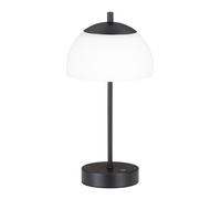 Lampe de table LED avec variateur tactile Lampe de chevet noire opale, 2W 240lm blanc chaud, blanc neutre, blanc froid, DxH 18 x 35 cm