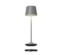 Lampe de table LED Bari Leonardo gris, 25 cm
