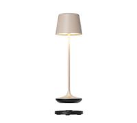 Lampe de table LED Bari Leonardo gris, 25 cm