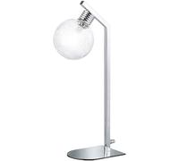 Lampe de table LED boule de verre interrupteur éclairage lampe transparente lumière ronde