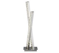 Lampe De Table LED Bureau Moderne Chrome Métal Verre 56 Cm 13 W Lampe De Salon