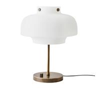 &Tradition Lampe de table SC13 Copenhagen verre opale-laiton