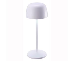 Lampe de table LED d'extérieur Lampe de table Touchdimmer Lampe de lecture Akku Balkon, aluminium, IP54, 1x LED 53Lm blanc chaud, DxH 10x27 cm