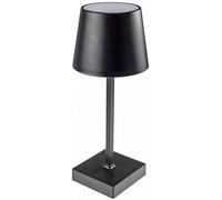 Lampe de table LED dimmable 26 cm interrupteur tactile 3 piles AA lumière LED blanc chaud 3000k noir