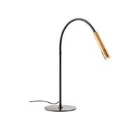 Lampe de table LED Drill finition dorée (tête lampe) 69 cm