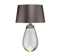 Lampe De Table LED Elstead Lighting Verre Fumé Plaque Chiefer 74 cm E27