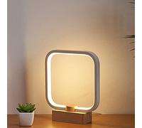 Lampe de table LED en bois, 3 couleurs de température, veilleuse de chambre à coucher, éclairage LED à intensité variable, petite lampe de bureau pour salon,