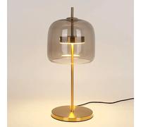 Lampe de Table LED en Verre localité au Design Moderne, Luminaire Décoratif d'Nik, Idéal pour une Chambre à Coucher, un Salon, un Restaurant ou une Table de oral et US Plug