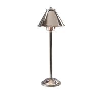 Lampe de Table LED Feu Latéral Nickel Acier Chambre H 59 CM