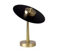 Lampe De Table LED H: 28 Cm Laiton Fer En Bronze Noir 2700 K