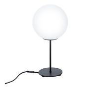Lampe de table LED Lampe d'appoint Lampe de chevet Chambre à coucher Lampe de salon, boule de verre métallique, 11W 1055lm blanc chaud, H 41,5 cm