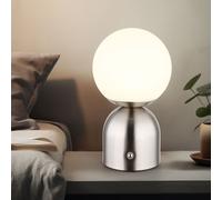Lampe de table LED lampe d'appoint lampe de chevet variateur tactile mémoire nickel