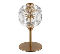 Lampe de table LED, lampe de bureau, lampe de salon, interrupteur doré, H 26 cm