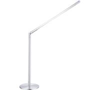Lampe de table LED lampe de bureau lampe de table lampe de bureau lampe de lecture, métal acrylique nickel mat, flexible, 5W 460lm 4000K blanc neutre, H 80 cm