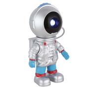 Lampe de table LED lampe de chevet 18 motifs projecteur argenté dimmable H 18,5 cm