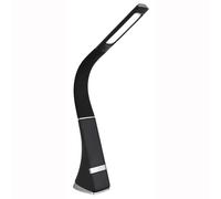 Lampe de table LED lampe de lecture lampe d'appoint noir satiné variateur tactile H 50 cm