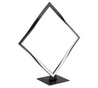 Lampe de table LED lampe de salon moderne liseuse design noir Lampe de table LED, aluminium métal, 1x 12W 470Lm blanc chaud, LxPxH 42x14x44.5 cm