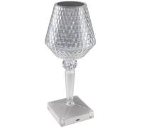 Lampe de table LED lampe de table à batterie 26 cm dimmable avec interrupteur tactile 3 couleurs de lumière lumière décorative réglable - rechargeable via USB