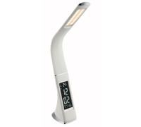 Lampe de table LED lumière chrome tactile gradateur réveil réveil flexo couleurs fixable