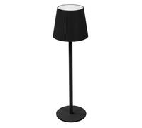 Lampe de table LED ML-Design 10x36cm noire lumière blanche chaude 4 niveaux rechargeable via USB C