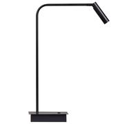 Lampe de Table LED Moderne en Métal avec Abat-Jour Réglable Bureau Noire Lawson [EEK: G]