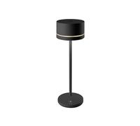 Lampe de table LED Monza Leonardo noir, 23.5 cm
