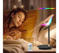Lampe de Table LED Oiseau Interrupteur Tactile et télécommande veilleuse à intensité Variable 3 Niveaux de luminosité + veilleuse RVB décoration Oiseau tableslicther Rotatif sans f