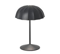 Lampe de table LED Ombrellino sompex noir, Designer Eduard Euwens, 24 cm; Schirm 6.1 cm