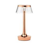Flos Bon Jour Unplugged Lampe rechargeable LED corps cuivre/couronne transparent - température de couleur ajustable lichtkleur instelbaar Ce luminaire comporte des modules à LED prémontés de classes é