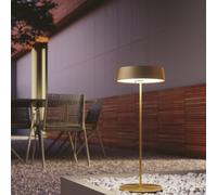 Lampe de table LED rechargeable Cocktail Gold, 2,2 W, 192 lm, 3 000 K, à intensité variable, IP54 : élégante, étanche et idéale pour créer une ambiance chaleureuse en intérieur comme en extérieur. À d