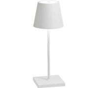 Lampe de table LED rechargeable et dimmable Poldina Pro Mini White avec une autonomie allant jusqu'à 12 heures
