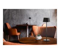 SECURIT - Lampe LED à Variateur Georgina - Sans Fil - Aluminium | Pour Bar, Café, Restaurant, Hôtel - USB Magnétique - 38x11x11cm - Couleur Blanc