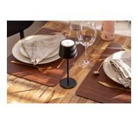 Lampe de table LED rechargeable MONTE CARLO, noir
