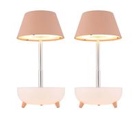 Lampe de table LED rechargeable Touchdimmer Lampe de table Réglable en hauteur Bras télescopique Lampe de chevet pêche Touch, USB, 1W 100Lm blanc chaud, DxH 11,8x22,5 cm, 2 pièces