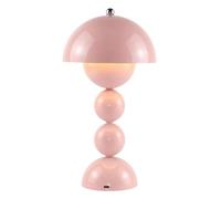 Lampe de table LED rétro Mushroom Bud USB 3 modes de couleur (rose) | Modes chaud neutre blanc chambre bureau veilleuse décor cadeau (rose)