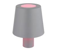 Lampe de table LED RGB Batterie Lampe pour bouteille Rehausse Goulot de bouteille Lampe décorative Touchdimmer, USB, gris, 1W blanc froid, DxH 10,5x14 cm